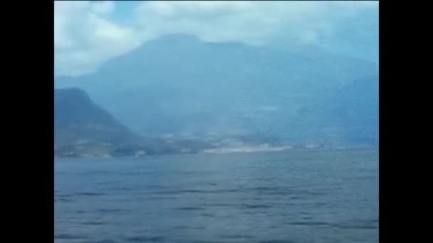 Como Lago Italia Mayo 1962 Escena Del Lago Como Los — Vídeos de Stock