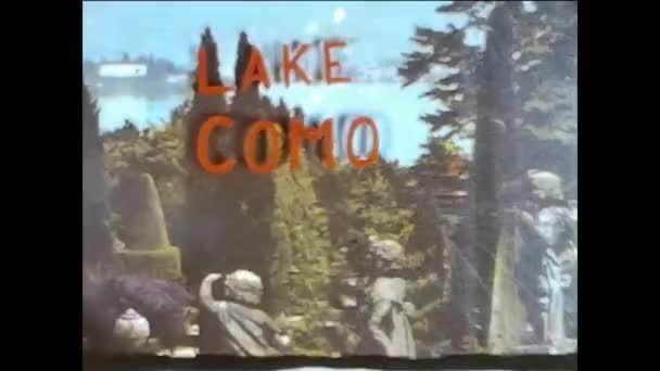 Como Lake Italy May 1962 Como Lake Scene — Stockvideo