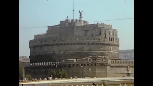 Rome Italy May 1964 Castel San Angelo Rome — Video Stock