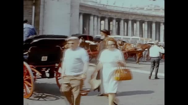 Rom Italien Mai 1964 San Pietro Rom Den 60Er Jahren — Stockvideo