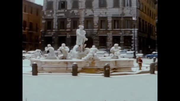 Rome Italy May 1964 Rome Scene Street View — Vídeo de Stock