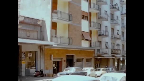 Naples Italy June 1964 Naples Street View — стоковое видео