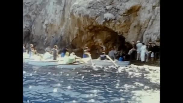 Naples Italia Junio 1964 Muchos Barcos Mar Mediterráneo Golfo Nápoles — Vídeo de stock