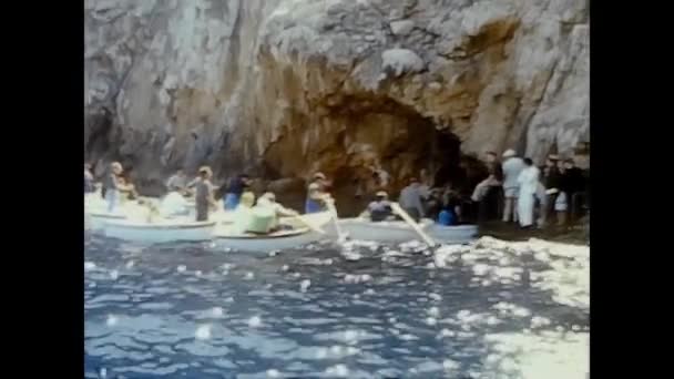 Naples Italy June 1964 Many Boats Mediterranean Sea Gulf Naples — 图库视频影像