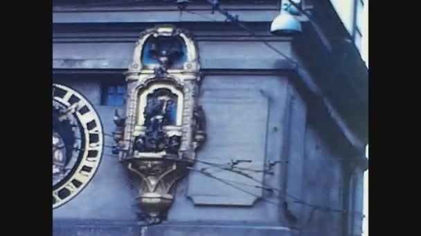 Zurich Suiza Octubre 1969 Zúrich Escena Calle Los Años — Vídeo de stock