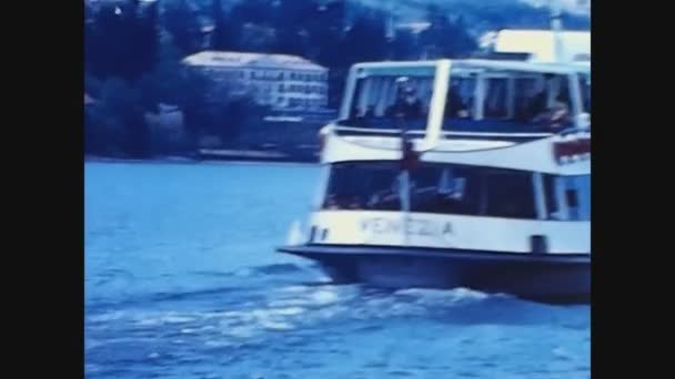 Isola Bella Italia Septiembre 1964 Vista Del Lago Mayor Italia — Vídeos de Stock
