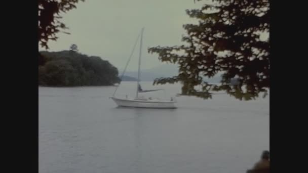 District Lac Royaume Uni Mai 1967 Vue Lac Windermere Dans — Video