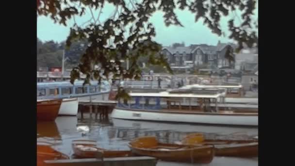 District Egyesült Királyság 1967 Május Lake Windermere Kilátás Években — Stock videók