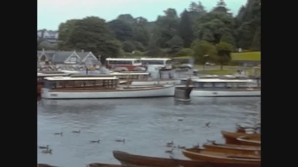 District Lac Royaume Uni Mai 1967 Vue Lac Windermere Dans — Video