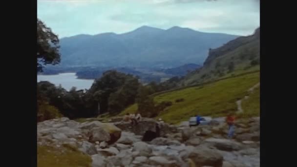 Lake District Förenade Kungariket Maj 1967 Lake District Scenary Talet — Stockvideo