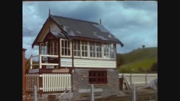 North Folk Railway United Kingdom July 1972 Old Railroad Lodge — стокове відео