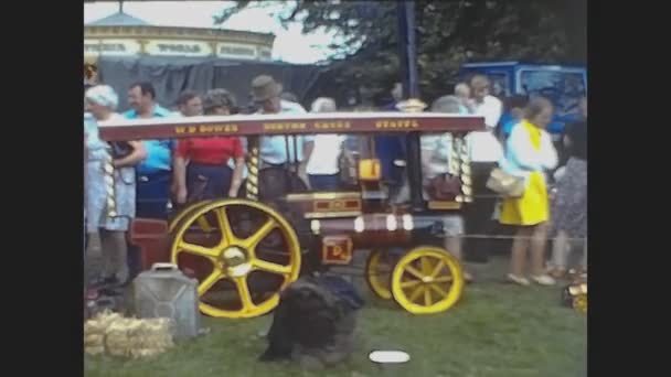 North Folk Railway United Kingdom July 1972 Historic Tractor Exposed — Wideo stockowe