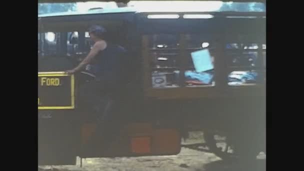 イギリス ノースフォーク鉄道1972年7月 70年代の蒸気トラクター フェスティバル — ストック動画