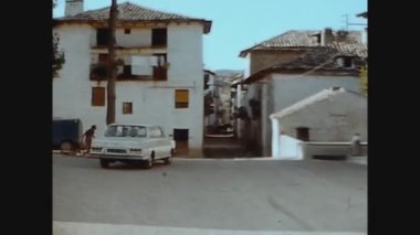 St. CILIA de JACA, İspanya Mayıs 1968: 60 'larda küçük İspanyol kasabası St Cilia