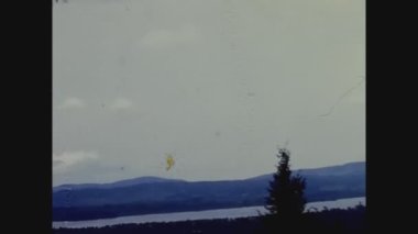 BAVARIA, GERMANY HAZİRAN 1969: 60 'lardaki Bavyera manzarası