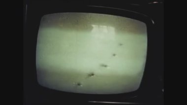 LONDON, BİRLİK KINGDOM 29 HAZİRAN 1981: 80 'lerde televizyonda Red Arrows şovu