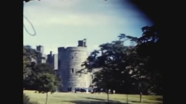 SUSSEX, BİRLİK KINGDOM MAYIS 1969: 60 'larda Bodiam kalesi manzarası