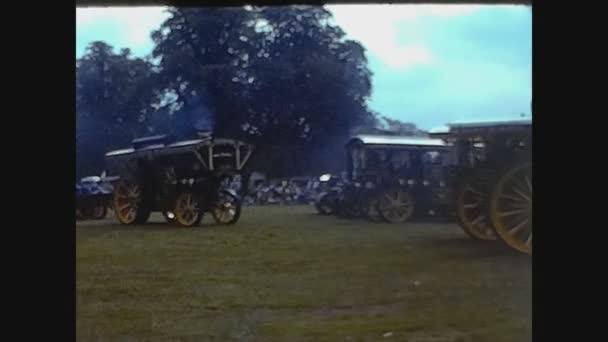 North Folk Railway United Kingdom July 1972 Steam Tractor Festival — Stock videók