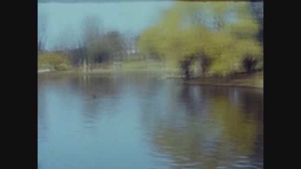 United Kingdom June 1965 Pond Detail — стоковое видео