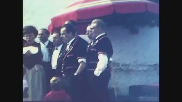 Маннлихен Швейцария 1968 Год Фольклорный Фестиваль Остине Годы — стоковое видео