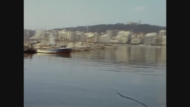 Palma Majorca Španělsko 1968 Pohled Přístav Palma Mallorca Letech — Stock video