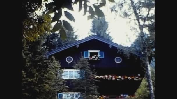Bavarie Allemagne Juin 1969 Neuschwanstein Castle Détail Dans Les Années — Video