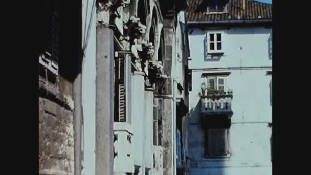 Dalmatia Croatia June 1976 Split City View — Stock Video