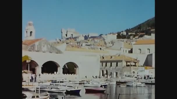 Dalmatia Croacia Junio 1976 Vista Del Puerto Hvar Los Años — Vídeos de Stock