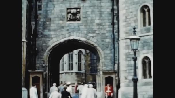 Windsor United Kingdom Ingdom June 1960 Windsor Castle — 图库视频影像