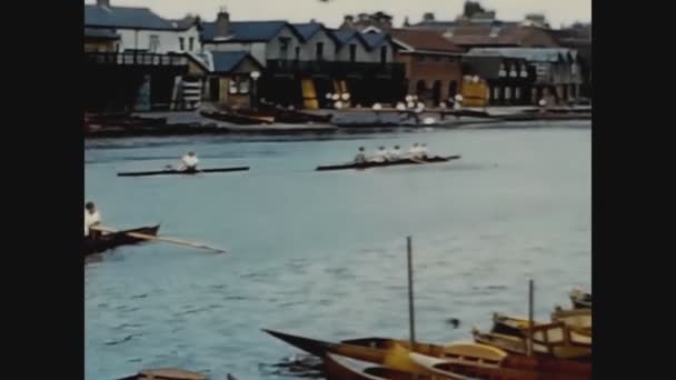 Windsor Regno Unito Giugno 1960 Windsor Scena Fluviale Negli Anni — Video Stock