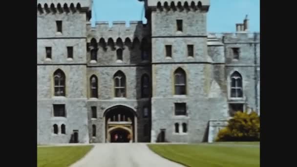 Windsor United Kingdom Ingdom June 1960 Windsor Castle — 图库视频影像