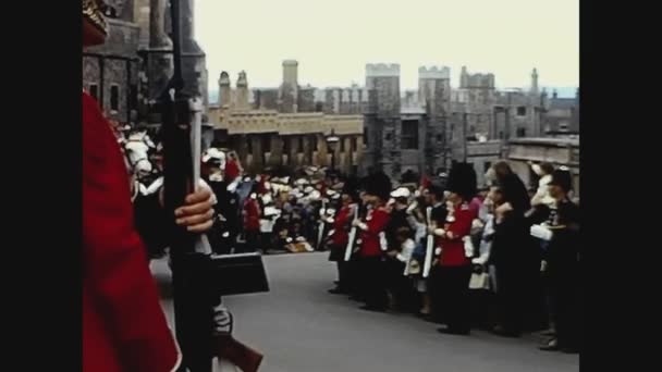 Windsor Verenigd Koninkrijk Juni 1960 Windsor Militaire Parade Jaren — Stockvideo