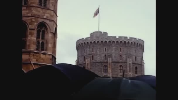Windsor United Kingdom June 1960 Windsor Castle — ストック動画