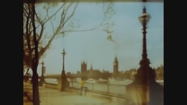 United Kingdom July 1920 London Thames Westminster View 1920 — 비디오
