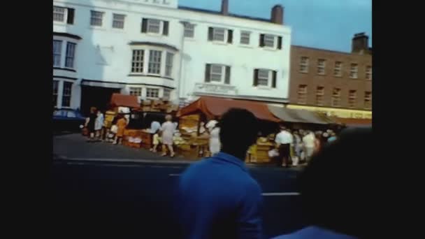 London United Kingdom July 1981 London Street Wiew Scene — Vídeo de Stock