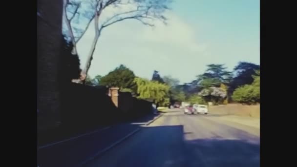 Sussex United Kingdom May 1969 Driver Point View English Countryside — ストック動画