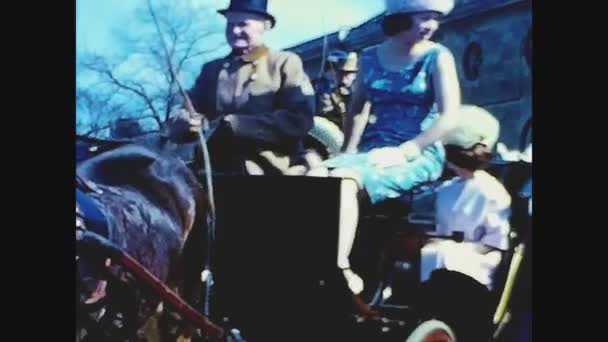 Sussex United Kingdom May 1969 Elegant Girls Carriage — Stockvideo