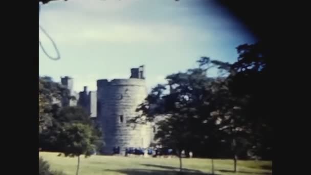 Sussex Verenigd Koninkrijk Mei 1969 Bodiam Kasteel Uitzicht Jaren — Stockvideo