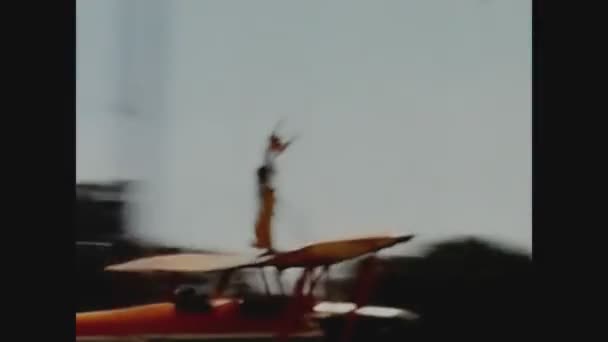 Wernervale Verenigd Koninkrijk Juni 1969 Aerobatic Thrills Show — Stockvideo