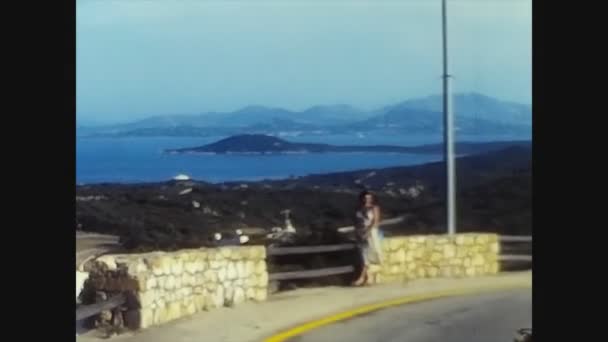 Quartu Sant Elena Italia Giugno 1981 Vista Paesaggio Della Costa — Video Stock