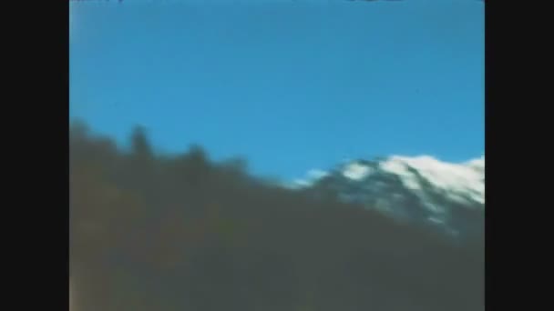 Dolomites Italia Enero 1970 Viaje Dolomitas Paisaje Los Años — Vídeos de Stock
