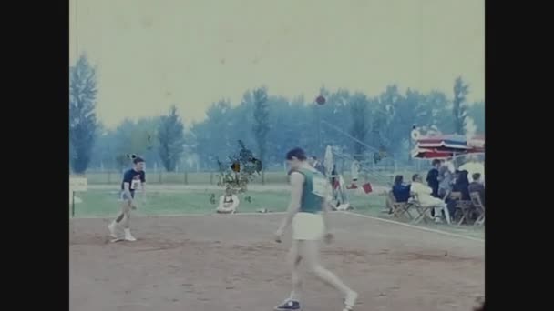 Pavia Italy April 1968 Boys Olympics High Jump — Stock Video