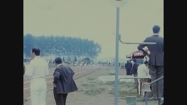 Pavia Itália Abril 1968 Corrida Olímpica Dos Meninos Nos Anos — Vídeo de Stock