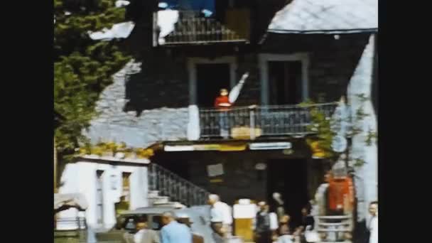 Dolomites Italia Mayo 1969 Casa Típica Los Alpes Montaña Los — Vídeos de Stock