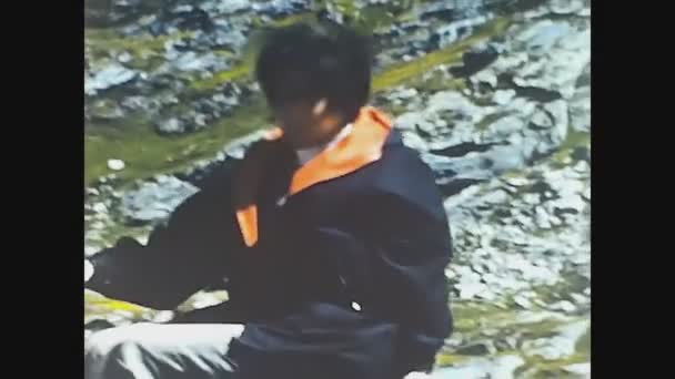 Dolomites Italia Maggio 1969 Escursione Montagna Famiglie Negli Anni — Video Stock