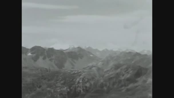 Dolomites Talya Hazi Ran 1967 Larda Alpler Karlı Zirveleri — Stok video