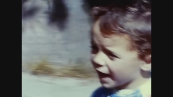 Schaffhausen Švýcarsko August 1965 Dětské Portrétní Rodinné Vzpomínky Letech — Stock video