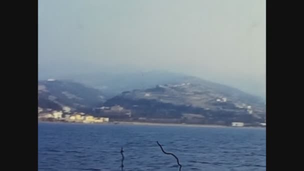 Sanremo Włochy Lipiec 1967 Widok Wybrzeże Ligurii Włoszech Latach Tych — Wideo stockowe