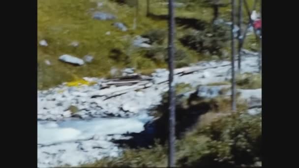Dolomites Italia Giugno 1960 Paesaggio Estivo Delle Dolomiti Negli Anni — Video Stock