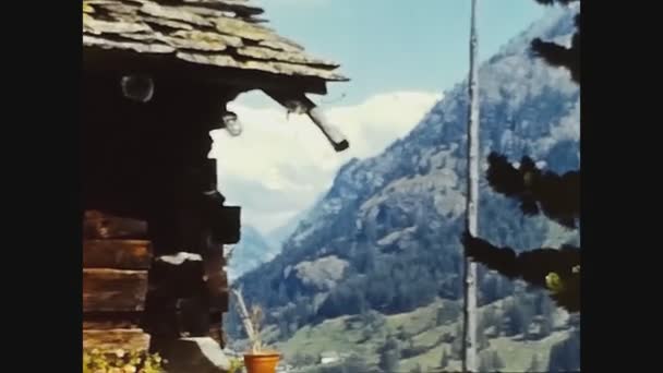 Dolomites Italy June 1960 Dolomites Summer Landscape — Stock Video